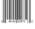 Barcode Image for UPC code 049100006703