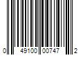 Barcode Image for UPC code 049100007472