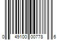 Barcode Image for UPC code 049100007786