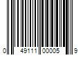 Barcode Image for UPC code 049111000059