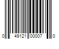 Barcode Image for UPC code 049121000070