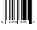 Barcode Image for UPC code 049200000052