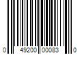 Barcode Image for UPC code 049200000830