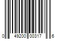 Barcode Image for UPC code 049200003176