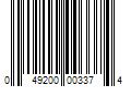 Barcode Image for UPC code 049200003374