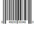 Barcode Image for UPC code 049200003480