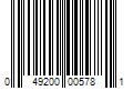 Barcode Image for UPC code 049200005781