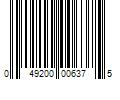 Barcode Image for UPC code 049200006375