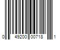 Barcode Image for UPC code 049200007181