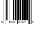 Barcode Image for UPC code 049200009222