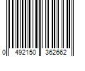 Barcode Image for UPC code 0492150362662