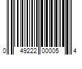 Barcode Image for UPC code 049222000054