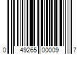 Barcode Image for UPC code 049265000097