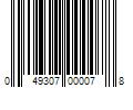 Barcode Image for UPC code 049307000078