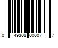 Barcode Image for UPC code 049308000077