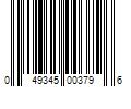 Barcode Image for UPC code 049345003796