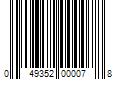 Barcode Image for UPC code 049352000078