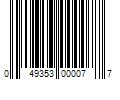 Barcode Image for UPC code 049353000077