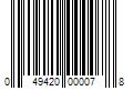 Barcode Image for UPC code 049420000078