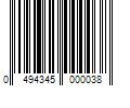 Barcode Image for UPC code 0494345000038