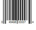 Barcode Image for UPC code 049486000074