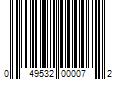 Barcode Image for UPC code 049532000072