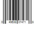 Barcode Image for UPC code 049538074718