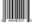 Barcode Image for UPC code 049539000075