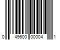 Barcode Image for UPC code 049600000041