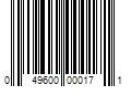 Barcode Image for UPC code 049600000171