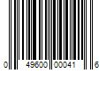 Barcode Image for UPC code 049600000416