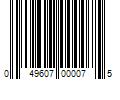 Barcode Image for UPC code 049607000075