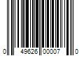 Barcode Image for UPC code 049626000070