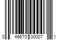 Barcode Image for UPC code 049670000071