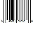 Barcode Image for UPC code 049671000056