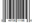 Barcode Image for UPC code 049705111956