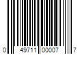 Barcode Image for UPC code 049711000077