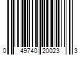 Barcode Image for UPC code 049740200233