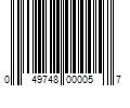 Barcode Image for UPC code 049748000057