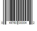 Barcode Image for UPC code 049760000042