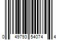 Barcode Image for UPC code 049793540744. Product Name: Prime-Line 5/16 in. x 3/4 in. x 72 in. Aluminum Screen Frame, White (20-Pack)