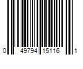 Barcode Image for UPC code 049794151161