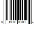 Barcode Image for UPC code 049800000414