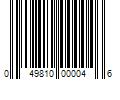 Barcode Image for UPC code 049810000046