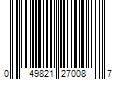 Barcode Image for UPC code 049821270087