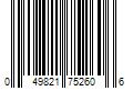 Barcode Image for UPC code 049821752606