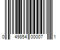 Barcode Image for UPC code 049854000071