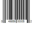 Barcode Image for UPC code 049859000052