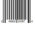 Barcode Image for UPC code 049900000574