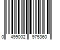 Barcode Image for UPC code 0499002975360